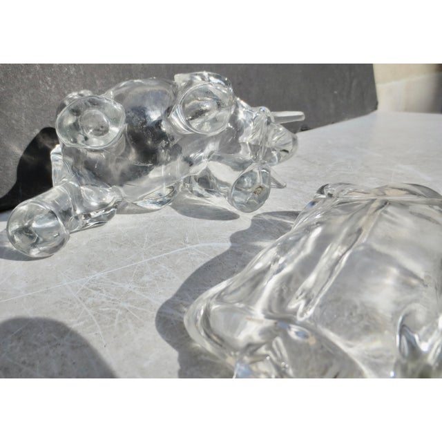 Elephant Shaped Decorative Clear Jar Vintage 30s For Sale - Image 13 of 13