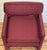 Mid 20th Century Vintage MCM Burgundy Parsons Style Arm Chair For Sale - Image 5 of 11