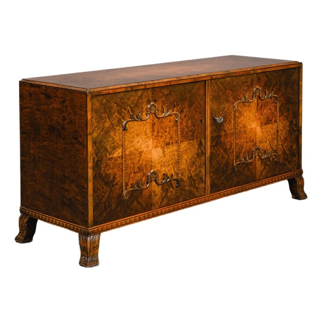 Art Deco Sideboard in Birch For Sale