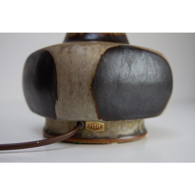 Ceramic Mid-Century Danish Stoneware Table Lamp by Aksel Larsen for Axella, 1970s For Sale - Image 7 of 18