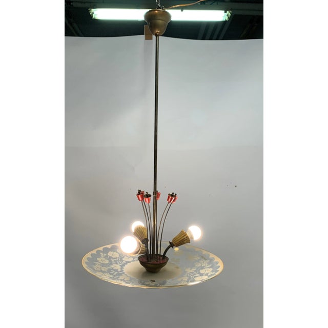Brass Ceiling Lamp, 1950s For Sale - Image 9 of 9