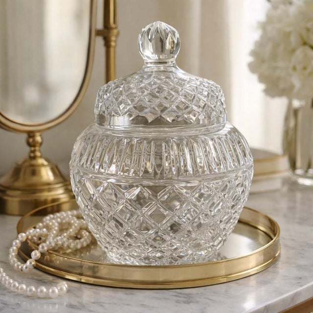 A luminous expression of classic elegance, this Fifth Avenue Crystal ginger jar is a sculptural object designed to elevate...