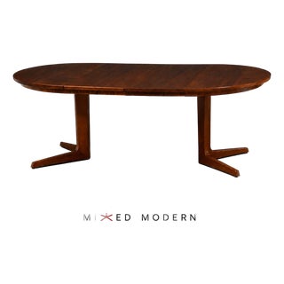 1960s Refinished 86” Danish Modern Teak Dining Table by BPS For Sale