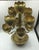 Mid-Century Modern Vintage MCM Brass 9 Lotus Flower Candelabra For Sale - Image 3 of 10