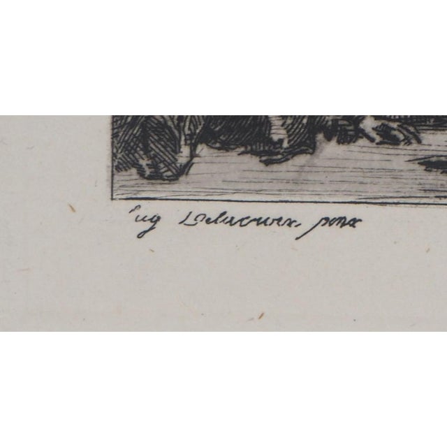Eugène Delacroix, The Bishop of Liège, 1873, Signed Engraving For Sale - Image 4 of 5