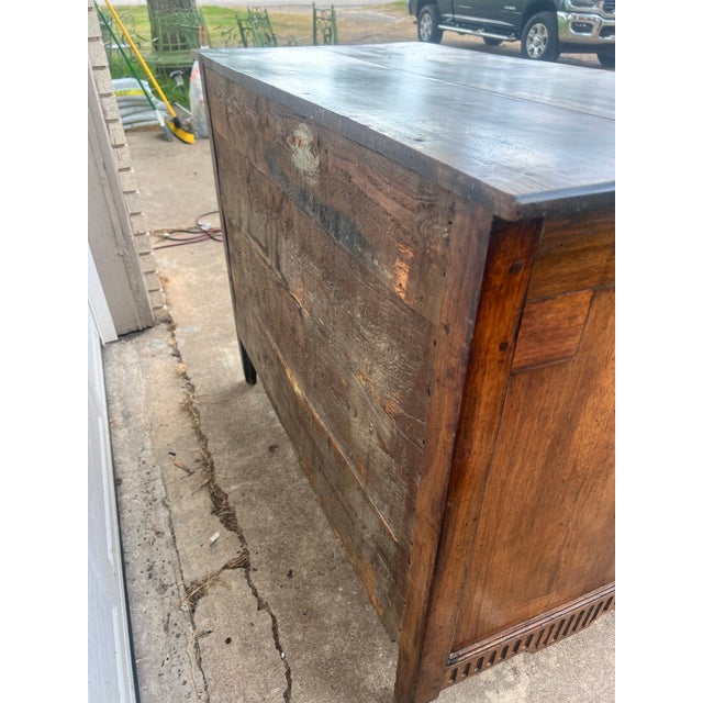 French 18th Century Louis XVI Walnut Château Period Chest of Drawers For Sale - Image 9 of 12