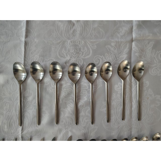 Vintage Rosenthal Tapio Wirkkala Stainless Steel Flatware - 40pcs For Sale In Philadelphia - Image 6 of 7