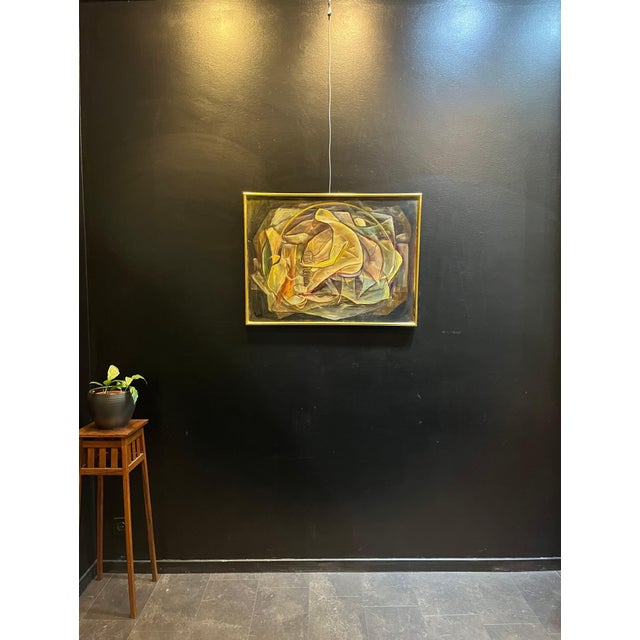 Vivaldo Martini, Abstract Composition No. 6, Oil on Canvas For Sale - Image 9 of 12