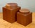 Late 20th Century Vintage Square Wood Storage Boxes - Set of 2 For Sale - Image 5 of 12