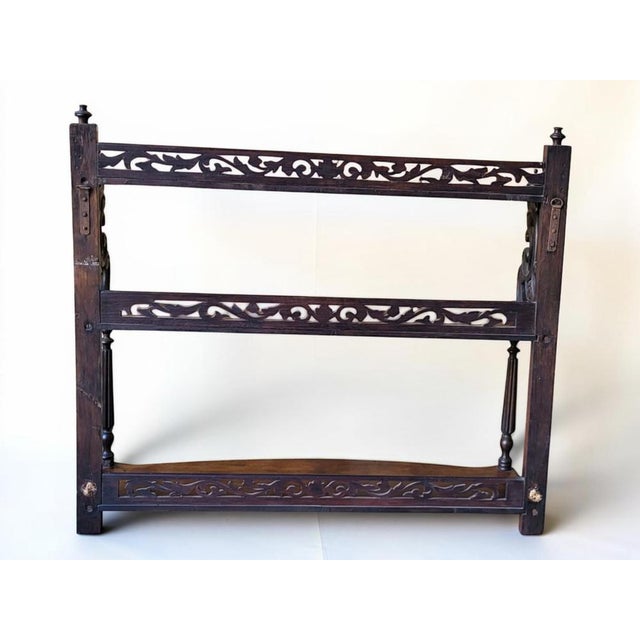 Antique Napoleon III Mahogany Shelf, 1890s For Sale - Image 6 of 10