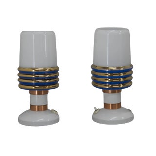 Mid-Century Czechoslovakian Table Lamps, 1970s, Set of 2 For Sale