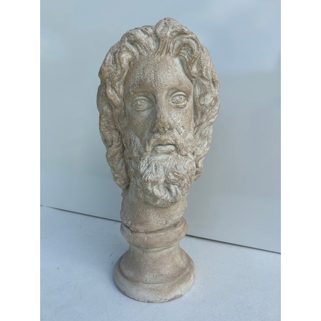 Classic Greco-Roman or Hellenistic style plaster bust. Great piece depicting an ancient phlosopher or poet. The...