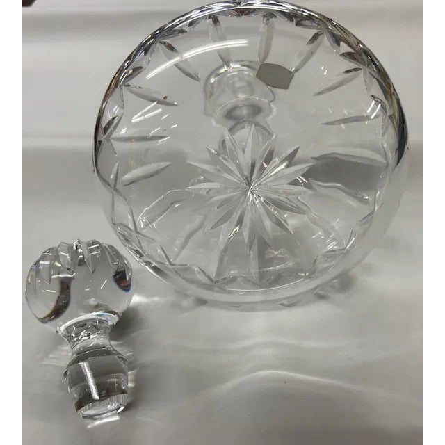 Mid 20th Century Vintage Portuguese Crystal Decanter, Signed For Sale - Image 5 of 6