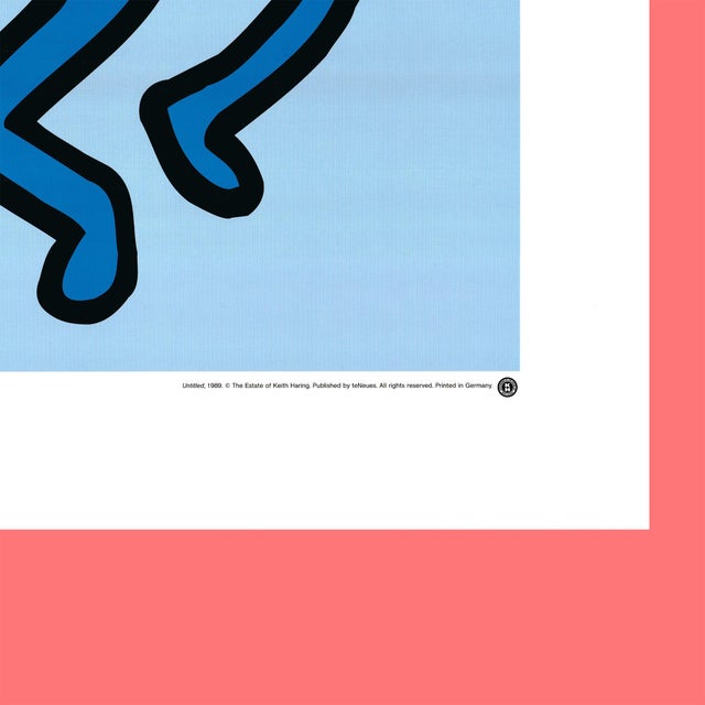 Paper 1990s After Keith Haring - Untitled (People Dancing) Vintage Fine Art Print Offset Lithography Poster 90s For Sale - Image 7 of 9