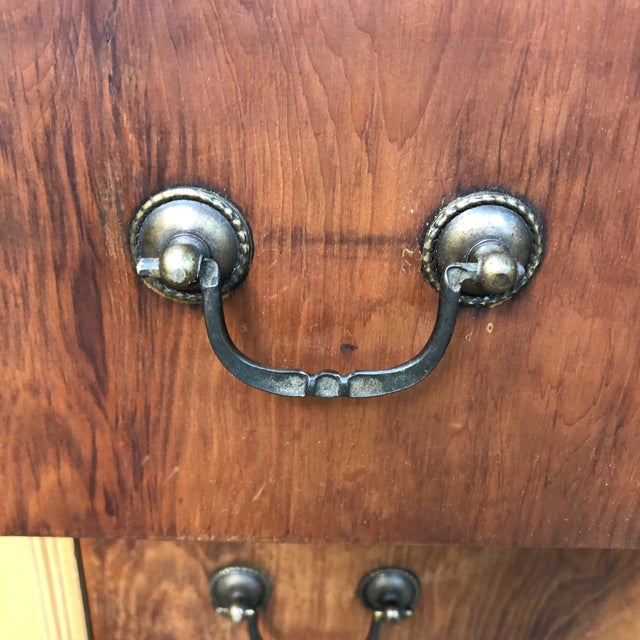 Mid 20th Century Union National Fine Furniture Jamestown Ny, Desk Front Buffet Server Console For Sale In Philadelphia - Image 6 of 11