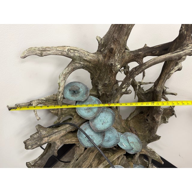 Vintage Copper and Driftwood Naturalistic Fountain For Sale - Image 12 of 17