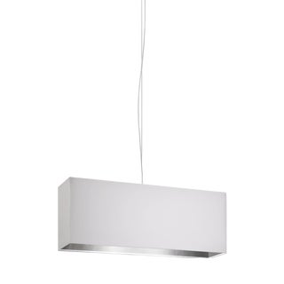 Hoteller Suspension Square Lamp in Satin Nickel by Aggiolight For Sale