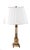 This is a super chic pair of Column Empire-Style Painted Tole Lamps. These tall Column lamps date to c. 1950-1960 and are...