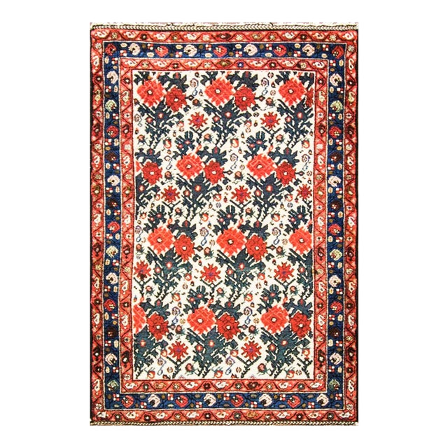 Antique Persian Bakhtiari Rug 2'9" X 4'2" For Sale