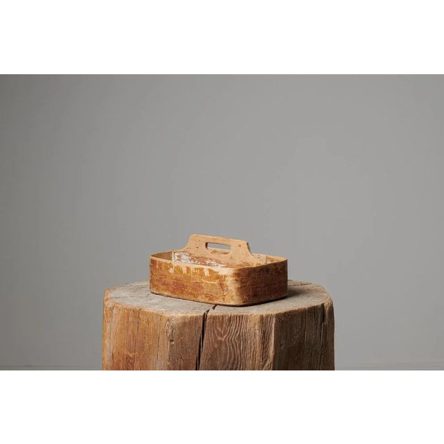 Northern Swedish Folk Art Cutlery Basket For Sale - Image 4 of 8