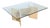 Modernist 1970/80's Italian Marble Base Glass Top Coffee Table For Sale