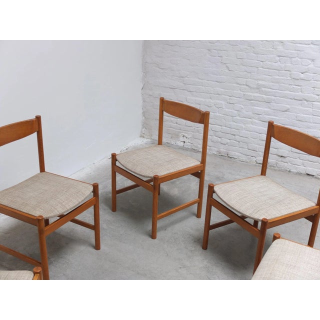 Dining Chairs in Oak from Meubelatelier Vanda, 1960s, Set of 6 For Sale - Image 16 of 18
