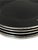 6 - l.e. Smith Black Amethyst Glass Dinner Plates Sterling Floral "Wild Rose". For Sale In San Francisco - Image 6 of 6