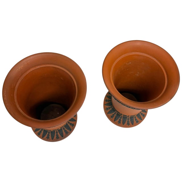 Pair of Early 19th Century Wedgwood Rosso Antico Jardinières / Planters For Sale - Image 9 of 12