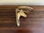 Vintage Equestrian Cast Brass Horse Head Horseshoe Door Knocker For Sale - Image 9 of 11