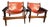 Mid 20th Century Pair of Sergio Rodrigues “Kilin” Armchairs, Brazilian Rosewood & Leather, Brazil For Sale