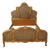 Antique Gold Gilt Queen Size Cane Back Bed For Sale