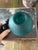 Figurative Vintage Teal Satin Glass Decanter For Sale - Image 3 of 10