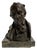 Hans Muller, Bust of a Man with a Pipe, 1890s, Bronze and Marble For Sale