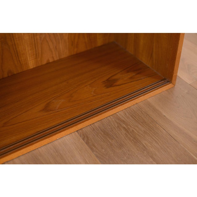 Danish Modern Teak Bookcase Cabinet With Sliding Door For Sale - Image 12 of 15