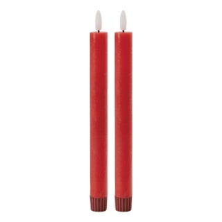 FIA Wick Red Taper Candle (Set of 2) For Sale