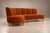 Brazilian Modern Sculptural Curved Sofa in Burnt Sienna Mohair Velvet, Brazil, 1950s For Sale - Image 14 of 18