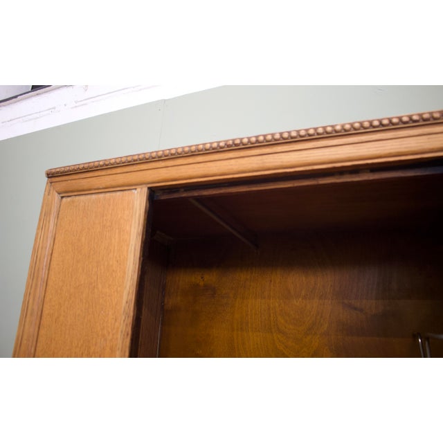 Vintage Art Deco Oak Hall Cupboard from Harris Lebus, 1930s For Sale - Image 6 of 11