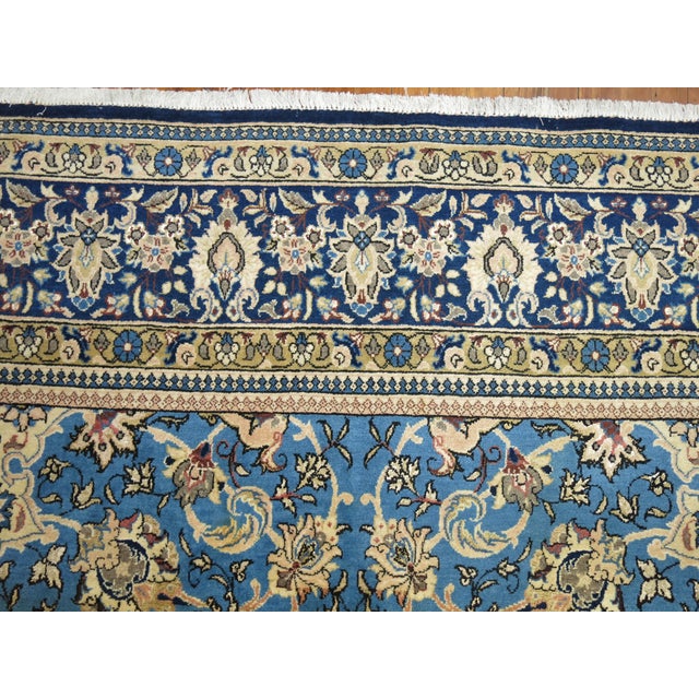 Vintage Blue Kashan Rug 8'1'' x 13'2'' Chairish