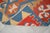 Flat Weave Kilim Rug, Vintage Oushak Rug Village Wool, Red Gold Blue Geometric, 3x4 Ft Approx For Sale - Image 11 of 16