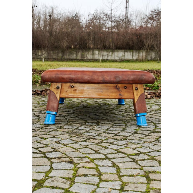 Large Gym Table in Leather, 1930, in Restored conditions. Designed 1920 to 1949