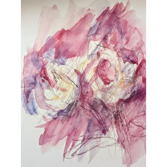 Vintage Poster in Offset Lithograph by Jean Bazaine for Arte, Paris, France, 1985 For Sale - Image 3 of 5