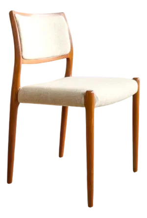 Mid-Century Modern Model 80 Dining Chair in Teak by Niels O. Møller for J.L. Møllers, 1960s