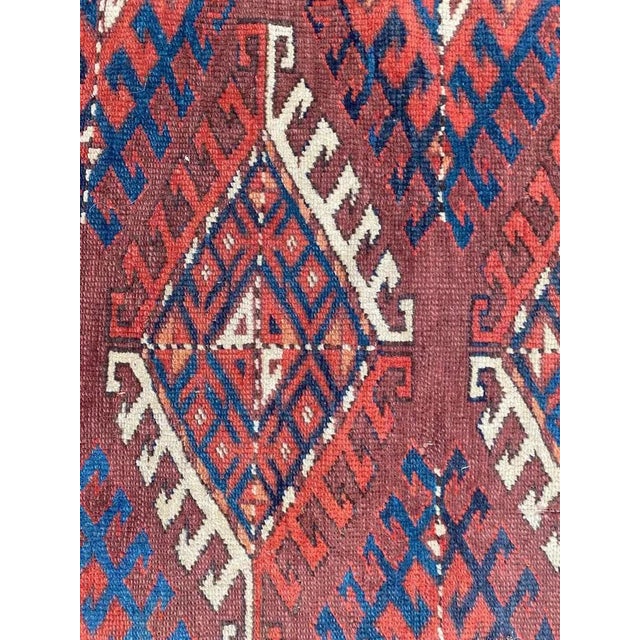Antique Turkmen Yumut Rug For Sale - Image 15 of 18
