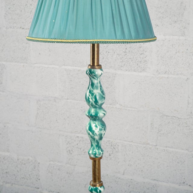 Ceramic and Glass Floor Lamp, 1950s For Sale - Image 13 of 18