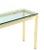 Vintage Mid Century Brass and Glass Console Table For Sale - Image 6 of 8