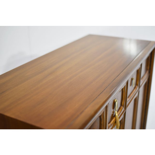 1970s Campaign Style Highboy by Henry M. Goodman Furniture For Sale - Image 13 of 15