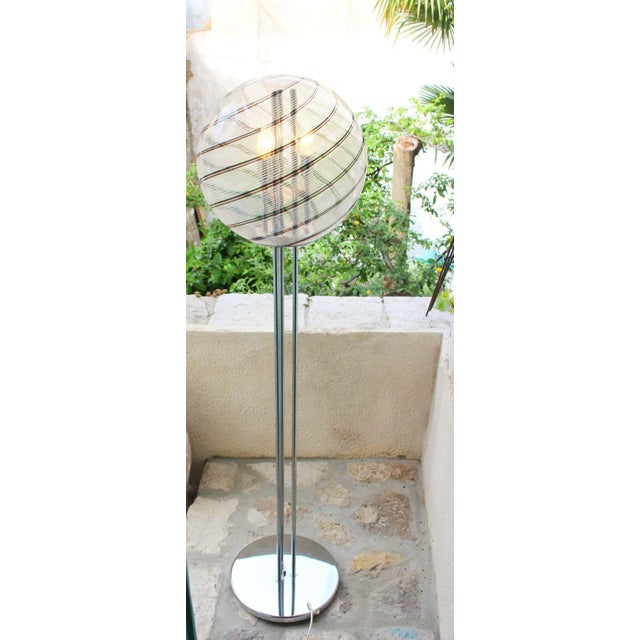 Mid-Century Modern Floor Lamp Massimo and Lella Vignelli in the style of Venini, circa 1970 For Sale - Image 3 of 8