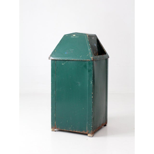 Mid Century Industrial Waste Bin For Sale - Image 13 of 18