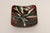 Mid-Century Modern enamel on copper decorative square dish circa 1950s, USA. This example, in vibrant red, green, white,...