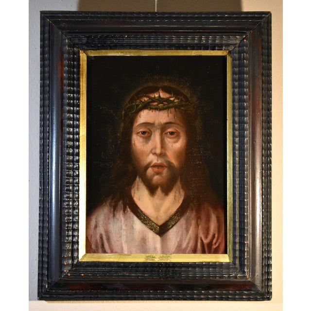 Circle of Quentin Metsys, Ecce Homo, 1550, Oil on Board, Framed For Sale - Image 14 of 14